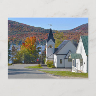 Westmore Church on Lake Willoughby Postcard