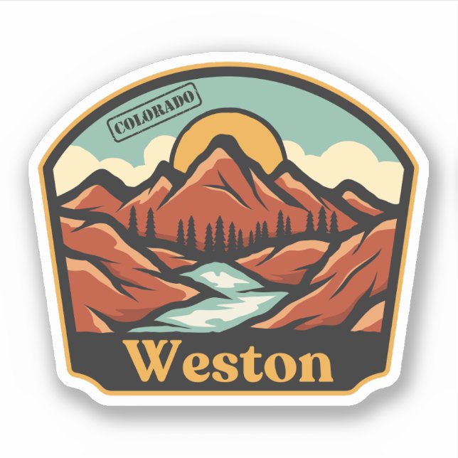 Weston, Colorado Sticker (Front)