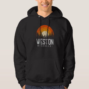 Weston Missouri MO Retro Vintage 70s 80s 90s Hoodie