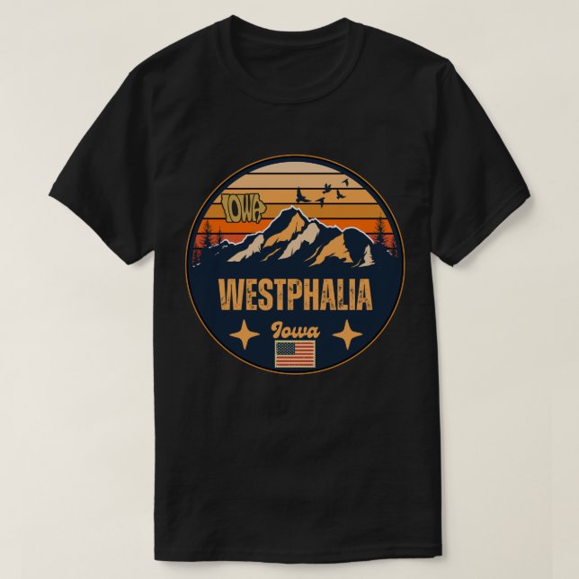 Westphalia, Iowa T-Shirt (Design Front)