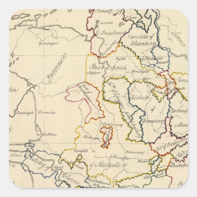 Westphalia Square Sticker (Front)