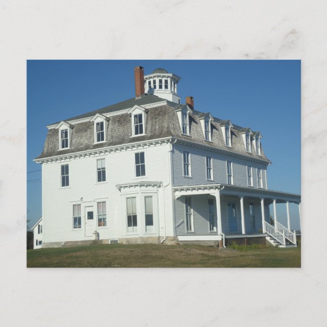 Westport Harbour, MA Cottage Postcard (Front)