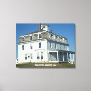 Westport Harbour, MA House - Acoaxet Canvas Print