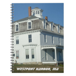 Westport Harbour, Massachusetts Cottage Spiral Notebook