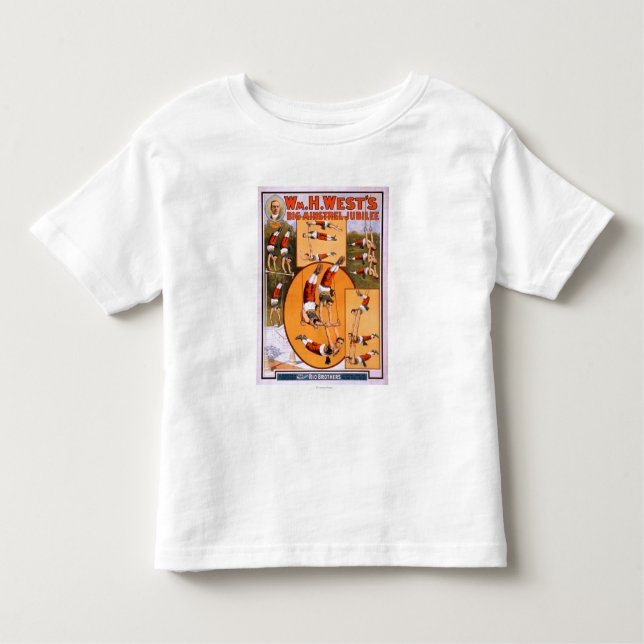 West's Big Minstrel JubileeGymnasts Poster Toddler T-Shirt (Front)
