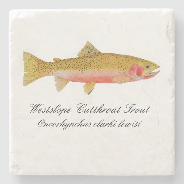 Westslope Cutthroat Trout Coaster (Front)