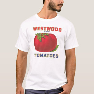 Westwood Tomatoes - Vintage Fruit Crate Label T-Shirt