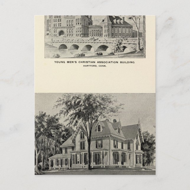 Westwood, YMCA, Hartford Postcard (Front)