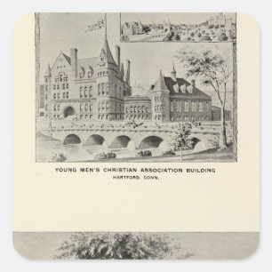 Westwood, YMCA, Hartford Square Sticker