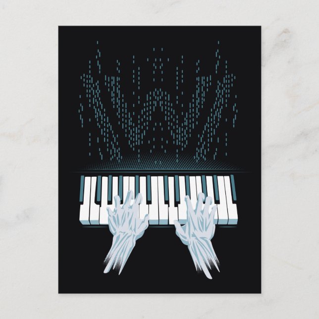 Westworld | Android Hands On Player Piano Postcard (Front)