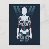 Westworld | Android Skeleton Over Logo