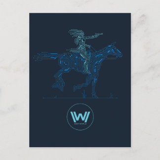 Westworld | Dolores Riding Horse Circuit Graphic Postcard