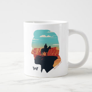 Westworld | Dr. Ford Silhouette Of Man in Black Large Coffee Mug