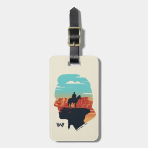 Westworld Dr. Ford Silhouette Of Man in Black Luggage Tag