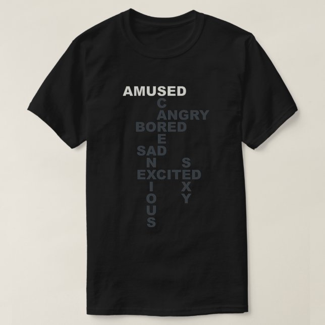Westworld Giggles Mood AMUSED T-Shirt (Design Front)