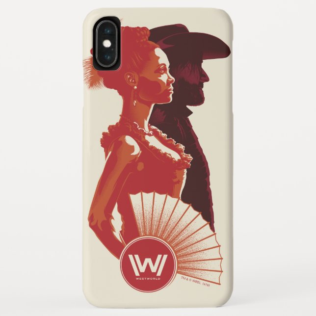 Westworld | Maeve & Hector Stencil Portrait Case-Mate iPhone Case (Back)