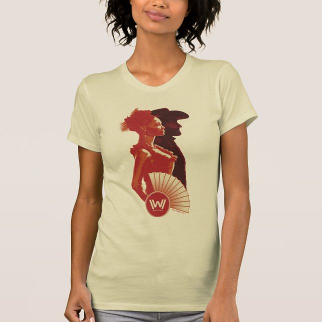 Westworld | Maeve & Hector Stencil Portrait T-Shirt (Front)