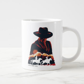 Westworld | Man in Black Desert Silhouette Large Coffee Mug