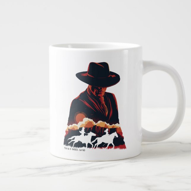 Westworld | Man in Black Desert Silhouette Large Coffee Mug (Right)