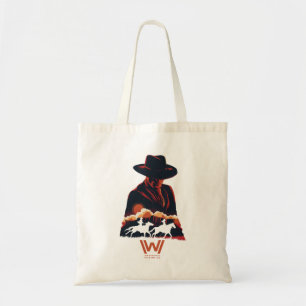 Westworld Man in Black Desert Silhouette Tote Bag