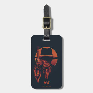 Westworld Man in Black With Revolver Luggage Tag
