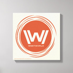 Westworld Stylised Sun Logo Canvas Print