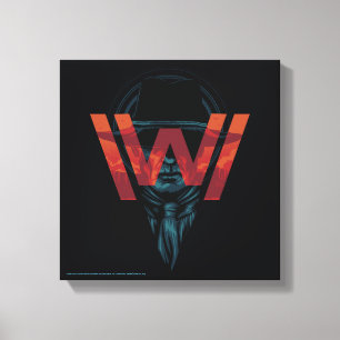 Westworld The Man in Black Logo Graphic Canvas Print