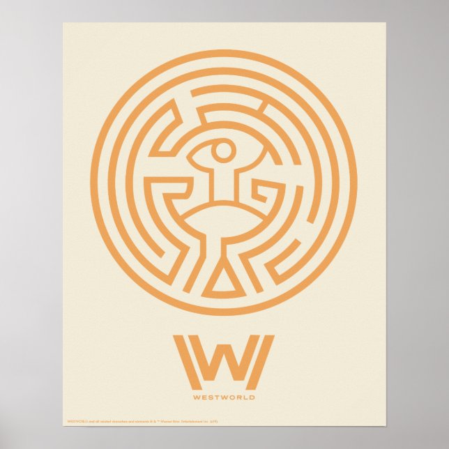 Westworld | The Maze Symbol Poster (Front)