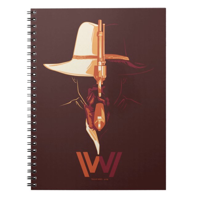 Westworld | White Hat Black Hat Split Graphic Notebook (Front)