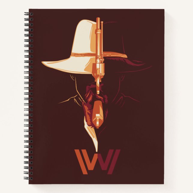 Westworld | White Hat Black Hat Split Graphic Notebook (Front)