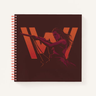Westworld Wyatt With Rifle Over Logo Notebook