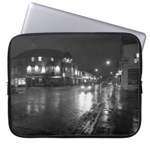Wet Evening, Salisbury Road Cardiff (2) Laptop Sleeve