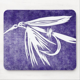 "Wet Fly - Purple" Classic Trout Fly Mousepad