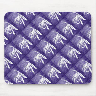 "Wet Fly Purple Tiled" Classic Trout Fly Mousepad