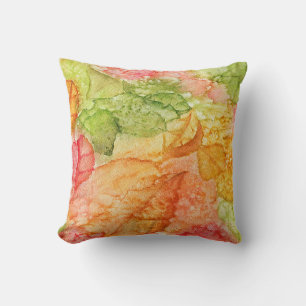 Wet Leaves of Autumn Cushion