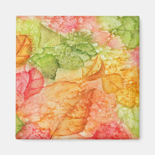 Wet Leaves of Autumn Magnet