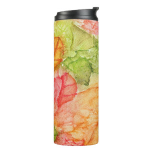 Wet Leaves of Autumn Thermal Tumbler