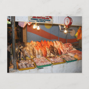 Wet market postcard