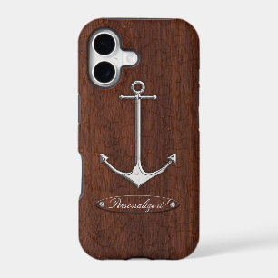 Wet Nautical Mahogany Anchor Steel