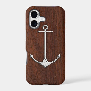 Wet Nautical Mahogany Anchor Steel