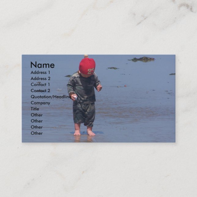 Wet Sand Between The Toes Business Card (Front)