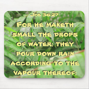 Wet sumac Job Bible quote Mouse Pad