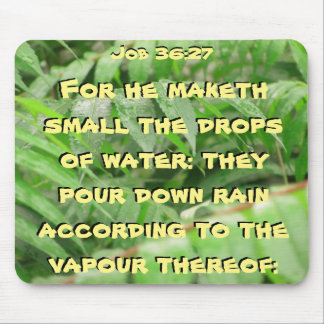 Wet sumac Job Bible quote Mouse Pad