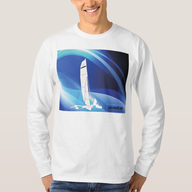 Weta Trimaran design on long-sleeve T-shirt (Front)