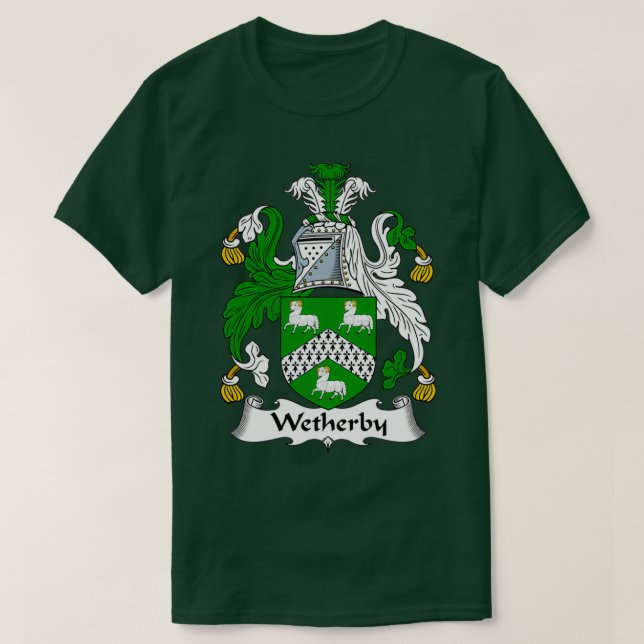 Wetherby Coat of Arms Family Crest  T-Shirt (Design Front)