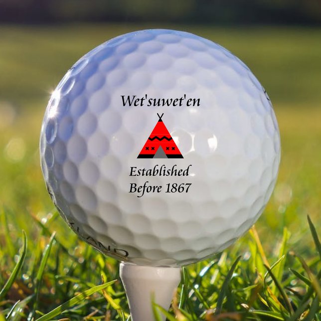 Wet'suwet'en Canada Established Before 1867 Teepee Golf Balls (Creator Uploaded)