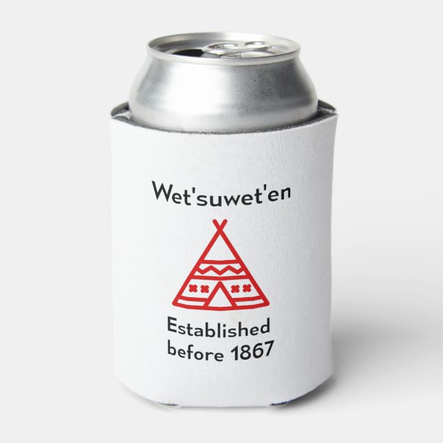 Wetsuweten Established Before 1867 Silhouette Can Cooler (Can Front)