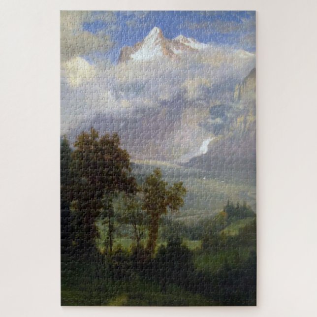 Wetterhorn, Albert Bierstadt Jigsaw Puzzle (Vertical)