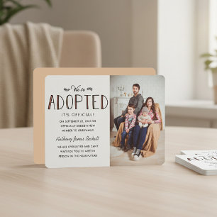 We've Adopted Adoption Announcement