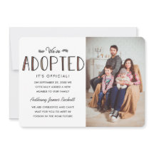 We've Adopted | Adoption Announcement